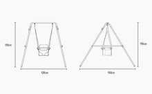Load image into Gallery viewer, TP Toys Foldaway Baby Swing for Babies Aged 6 Months for Indoor and Outdoor Use. My First Swing Safety Tested - NEW ARRIVAL