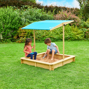 TP275 Wooden Sandpit with Canopy Roof